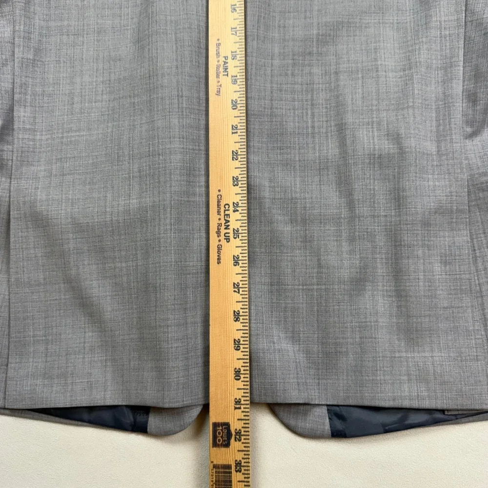 Ted Baker London Mens 50R Slim Fit Wool Blend Suit Jacket Blazer Gray TB310JS